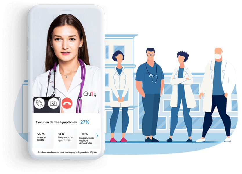 application professionnels santé troubles gastro-intestinaux
